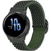IMoshion Bracelet en nylon élastique - Connexion universelle 22 mm - Vert foncé