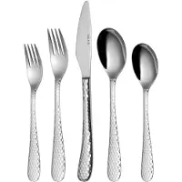 Sola Ensemble de couverts - en inox 18/10 - Lima - 6 personnes - 50 pièces