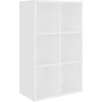 vidaXL Bibliothèque/Buffet blanc 66x30x98 cm bois d'ingénierie