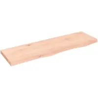 vidaXL Étagère murale 100x30x(2-4) cm bois de chêne massif non traité