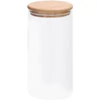 vidaXL Bocaux à provisions avec couvercle en bambou 4 pcs. 1200 ml