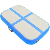 vidaXL Tapis de gymnastique gonflable avec pompe 60x100x20 cm PVC bleu