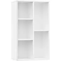 vidaXL Bibliothèque/Buffet Blanc 50x25x80 cm Bois d’ingénierie