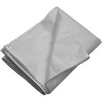 vidaXL Bâche de protection 260 g/m² 4x4 m Gris HDPE
