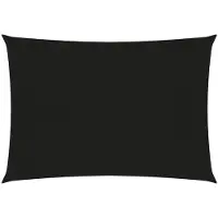 vidaXL Voile d'ombrage 160 g/m² Noir 4x5 m PEHD