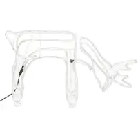 vidaXL Silhouettes de rennes 2 pcs. Blanc chaud 73x31x45 cm