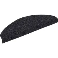 Super Merchant Tapis d'escalier autocollants 10 pièces 65 x 21 x 4 cm Noir Demi-rond Grand