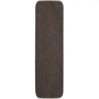 vidaXL Tapis escalier antidérapants 15pcs 75x20cm Marron Rectangulaire