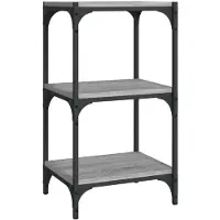 vidaXL Bibliothèque Sonoma gris 40x33x70,5 cm Bois d'ingénierie acier