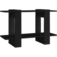 vidaXL Bibliothèque/Séparateur de pièce Noir 80x30x51 cm