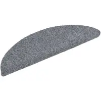 vidaXL Tapis autoadhésifs de marches 10 pcs Gris clair 56x17x3 cm