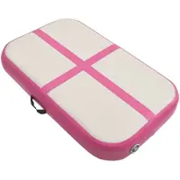 vidaXL Tapis de gymnastique gonflable avec pompe 60x100x20 cm PVC rose