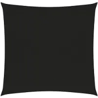 vidaXL Voile d'ombrage 160 g/m² Noir 3x3 m PEHD