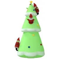 vidaXL Weihnachtsbaum aufblasbar mit LEDs 500 cm