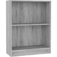 vidaXL Bibliothèque Sonoma gris 60x24x76 cm Bois d'ingénierie