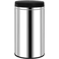 vidaXL Poubelle automatique à capteur 60 L inox
