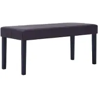 vidaXL Banc 106 cm Marron Similicuir