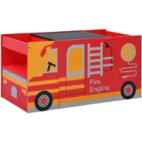vidaXL Ensemble de sièges pour enfants 3 pièces design camion de pompier en bois