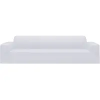 vidaXL Housse extensible de canapé 4 places Blanc Jersey de polyester