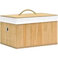 vidaXL Boîtes de rangement en bambou 4 pcs.