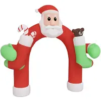 vidaXL Arche de Noël gonflable avec LED 320 cm