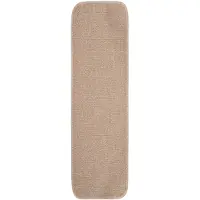 vidaXL Tapis escalier antidérapants 15 pcs 75x20cm Beige Rectangulaire