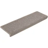 vidaXL Tapis d'escalier 15 pcs 65x21x4 cm Marron clair134569