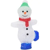 vidaXL Weihnachten Figur Schneemann in innerhalb und außerhalb von 30 cm Acryl führte