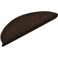 vidaXL Tapis d'escalier auto-adhésifs 15 pièces 56 x 17 x 3 cm Marron Demi-rond