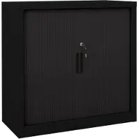 vidaXL Armoire à portes coulissantes Noir 90x40x90 cm Acier