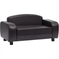 vidaXL Canapé pour chien Marron 80x50x40 cm similicuir