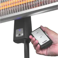 Eurom TH1800S - Chauffe-terrasse sur pied - télécommande incluse - 1800W - 690 x 2000mm