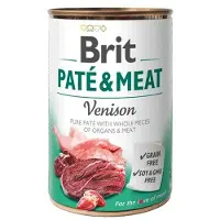 Brit Pate&amp;Meat venison - Pâtée de venison pour chiens - 400 g