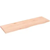vidaXL Étagère murale 100x30x2 cm bois de chêne massif non traité