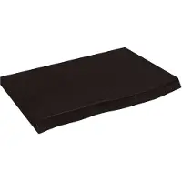 vidaXL Étagère murale marron foncé bois chêne massif traité
