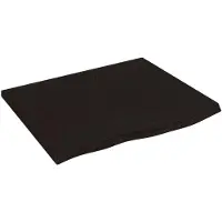 vidaXL Étagère murale marron foncé 60x50x2 cm bois chêne massif traité