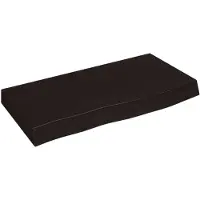 vidaXL Étagère murale marron foncé bois chêne massif traité