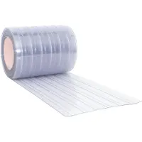 vidaXL Rideau de porte transparent 300 mmx2,6 mm 10 m PVC