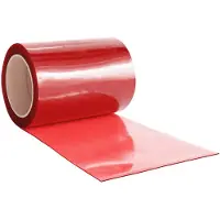 vidaXL Rideau de porte rouge 300 mmx2,6 mm 10 m PVC
