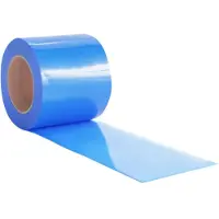 vidaXL Rideau de porte bleu 200 mmx1,6 mm 25 m PVC