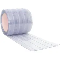 vidaXL Rideau de porte transparent 200 mmx1,6 mm 50 m PVC