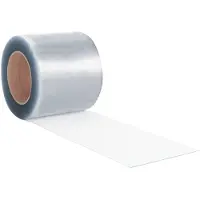 vidaXL Rideau de porte transparent 200 mmx1,6 mm 50 m PVC