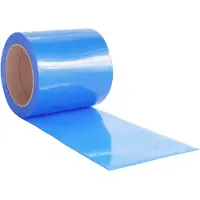 vidaXL Rideau de porte bleu 200 mmx1,6 mm 10 m PVC