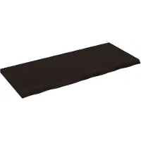 vidaXL Étagère murale marron foncé bois chêne massif traité