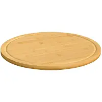 vidaXL Planches à découper 6 pcs Ø30x1,5 cm bambou