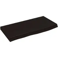 vidaXL Étagère murale marron foncé bois chêne massif traité