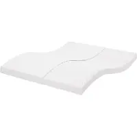 vidaXL Matelas mousse Blanc 180x200 cm 7 zones dureté 20 ILD