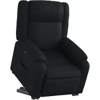vidaXL Fauteuil relax releveur électrique noir similicuir