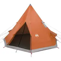 vidaXL Tipitent 4-personnes étanche orange