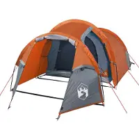 vidaXL Tente tunnel 3 personnes orange étanche à l'eau